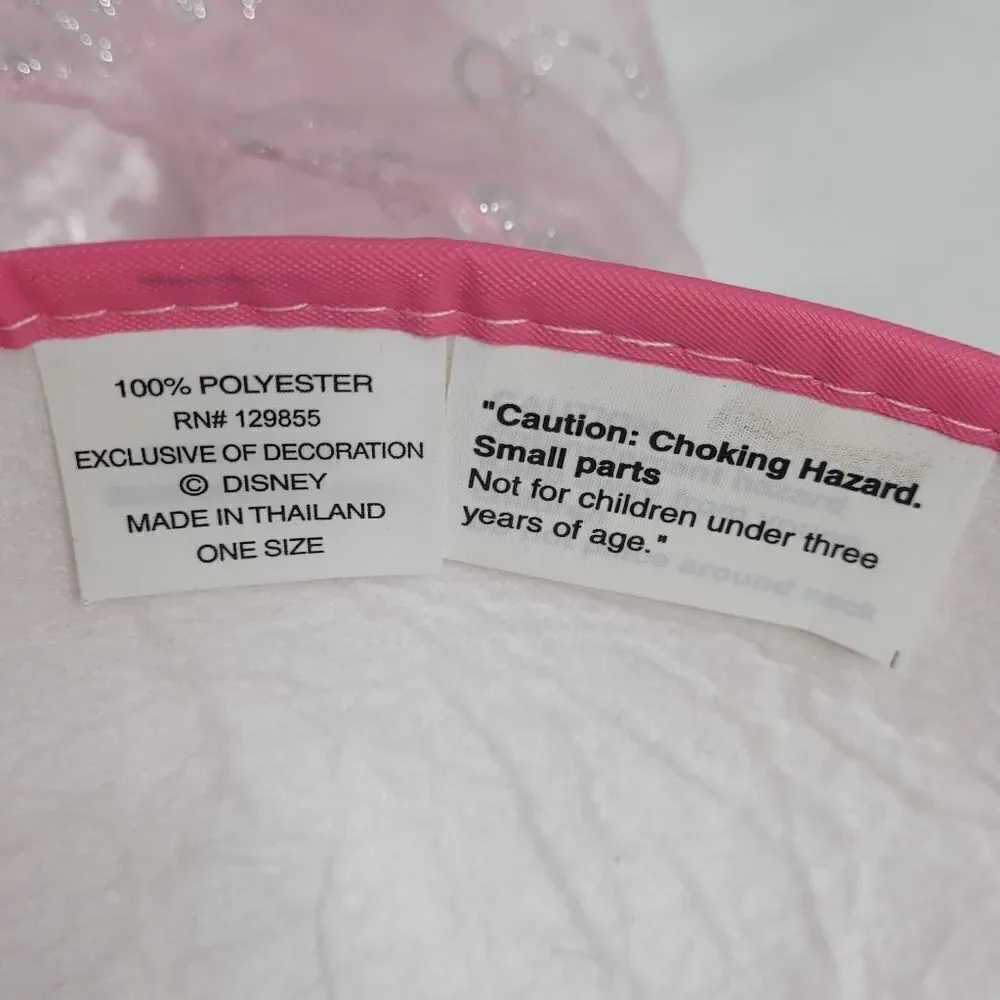 DISNEY hat‎ pink princess crown and veil mouse ears adult size wedding veil